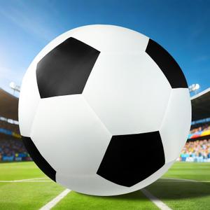 World Cup 2026 Inflatable Outdoor Decorations, 6.3FT Giant Inflatable Soccer Ball Yard Decoration, Football Event Blow Up Sports Themed Decor for Competitions Outside Celebrations Soccer