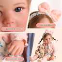BABESIDE 24 Inch Lifelike Reborn Baby Dolls, Realistic Baby Doll Girl Soft Body Cute Real Life Baby Dolls Ideal Gift for Kids Age 3+ Pretend Play and Collectors