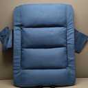 Wide Stadium Seats with Back Support, Exclusive Sofa Style Design Extra Thick Bleacher Chairs with Back and Cushion, 6 Reclining Positions - Ultimate Comfort for Sports Events (Blue, 25")