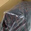 One-Piece Two-Up Seat With Driver Backrest Fit for Harley Touring 2009-2023, Red Stitching w/Driver Backrest