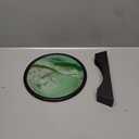 Green Moving Sand Art Decor - Round Glass Desk Decor with Liquid Motion, 3D Deep Sea Sandscape, Relaxing Desktop & Home Decoration-10 Inch