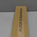 Floor Scrub Brush 2 in 1 Scrape and Stiff Bristle Deck Brush for Cleaning Concrete, Patio, Garage, Kitchen, Carpet and Bathroom 57" Long Handle (Green)