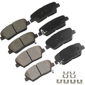 cciyu D1815 & D1816 Front & Rear Ceramic Disc Brake Pads Kit For Kia Sorento 2016-2020