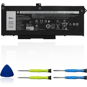 OUWEE RJ40G 63Wh Laptop Battery Replacement for Dell Latitude 14 5420 Latitude 15 5520 Precision 15 3560 Series M033W P137G P104F P104F001 P104F002 075X16 1K2CF WY9DX 0WK3F1 0M3KCN 15.2V 3941mAh