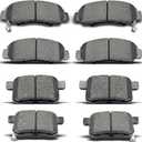 Front Rear Ceramic Brake Pads 8 Pieces Set fit for 2008-2012 Honda Accord,for 2009-2014 Acura TSX