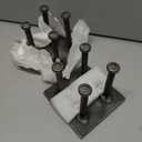 2 Pack 5" x 5" Steel Concrete Embed Anchor Plate, Weld On Square Base Plate, 3/8" Thick