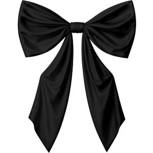 GUDELAK 43 x 24 Inches Satin Large Black Bows for Graduation Decorations 2026, Giant Black Bow for 30th 40th 50th 60th 70th Birthday Decorations, Big Bow with Felt for Wedding Bridal Shower