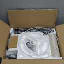 Upgraded Dimmable Floor Lamp, 1000 Lumens LED Edison Bulb Included, Arc Floor Lamps for Living Room Modern Standing Lamp with Linen Shade, Tall Lamp for Bedroom Office Dining Room- Black