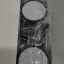 L LOHAS LED Night Light Plug in, Modern Night Lights Plug into Wall, Dusk to Dawn Sensor, Soft White 3000K, 0-100LM Adjustable Brightness, Dimmable Night Lights for Hallway Bedroom Stairway, 2 Pack (Black)