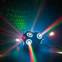 LED Moving Head DJ Light Rotating Beam Stage Lights Pin Spotlight Event Lighting Sound Control Dmx512 DJ KTV Disco Party Wedding Concert Festivals (3Head DJ Light)