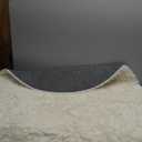 Ophanie Round Rugs 5Ft Ivory Circle Area Rug, Nursery Room Decor, Christmas Aesthetic Bedroom Home Circular Carpet 5 Foot, Fluffy Fuzzy Shag Plush Cream Living Room Rugs for Kids Boys Girls Teen Baby