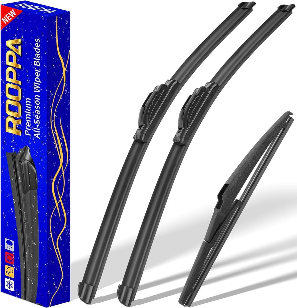 3 wipers Replacement for 2011-2015 Kia Sorento/2010-2019 Kia Soul/2018-2019 Kia Soul EV, Windshield Wiper Blades Original Equipment Replacement - 24"/20"/11" (Set of 3) U/J HOOK