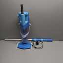 Cordless Pool Vacuum with Telescopic Pole, 26.5 gallons/min Powerful Suction, Handheld Rechargeable Swimming Pool Cleaner with 1H Running Time, Pool Vacuum for Above/In Ground Pools, Spas, Hot Tubs