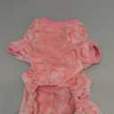 Dxhycc Fleece Dog Pajamas Cute Dog Heart Puppy Jumpsuit Warm Soft Pet Holiday Clothes for Cats and Dogs (Pink, M)