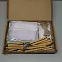 woric 20 Set Employee Appreciation Gifts Bulk Thank You Gifts with Bamboo Thank You Pens Inspirational Sticky Notes and Cards Valentine's Day Gift for Staff Volunteer Team Office Coworker Teachers