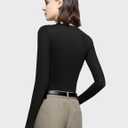 PUMIEY Women's Long Sleeve T Shirts Crew Neck Slim Fit Tops Sexy Basic Tee Smoke Cloud Pro Collection