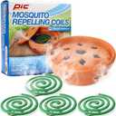 Pic COMBO Terra Cotta Mosquito Coil Burner