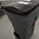 Rubbermaid Commercial Products BRUTE Rollout Plastic Trash/Garbage Can/Bin with Wheels 65 Gal for Restaurants/Hospitals/Offices/Back of House/Warehouses/Home