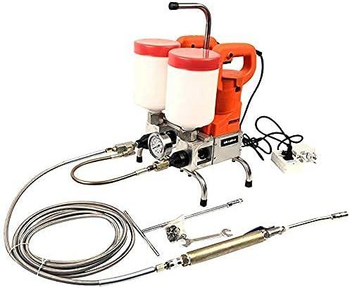 Injection Grout Pump Ratio Adjustable 1:1/2:1/3:1/4:1/5:1 Dual Element! 1350W X 2 Twin Power Premium Epoxy/Polyurethane for Slab Lifiting or Concrect Repair Crack Repair Waterproofing