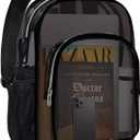 HEEYA Clear Backpack Heavy Duty Transparent Backpack for Security, Sports, Work, Travel, Stadium