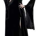 YAOHUOLE Halloween Costumes Black Dress Long Flare Sleeve Halloween Party Dress Witch Costume for Women (XX-Large)