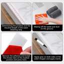 3/4 Inch Flexible Quarter Round Molding, Peel and Stick Rubber Floor Trim, Quarter Round Trim with 3m Tape, Self-Adhesive Bathtub Trim Molding
