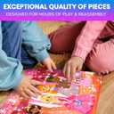 QUOKKA Puzzles for Toddlers 3-5 Shimmer 4-Pack 30 Pieces Puzzles for Kids Ages 2-4 - Fairy Tale Jigsaw Set with Princess Unicorns for Kids 4-6 Years, Gift for 3 Year-Old Boy Girl, FSC Certified Toy