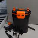 hygger External Hang-On-Back Canister Aquarium Filter,Quiet Fish Tank Filter with 3-Stage Filtration,Anti-Dry Burn Motor,Adjustable Flow,Oil Skimmer,Duckbill Nozzle,Shower Spray Bar (8W,40-60 Gal)