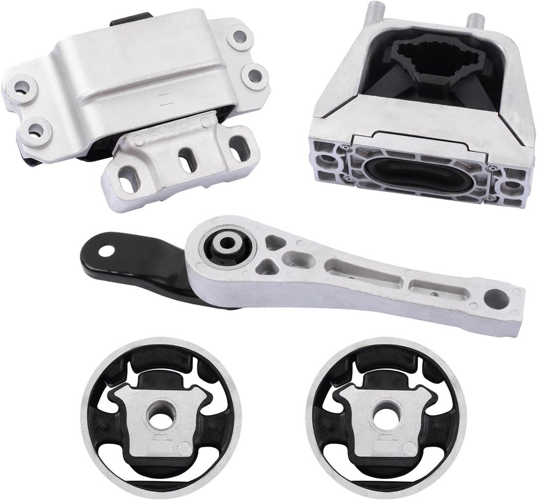 QRYIPPDM 5pc Engine Motor & Transmission Mount Kit for 2005-2010 Jetta 2.0L Beetle 2.5L 2006-2014 Golf 2.5L 2012-2014 Passat 2006-2009 Rabbit