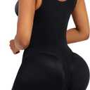 SHAPERX Women's Fajas Colombianas Tummy Control Shapewear Postpartum Full Body Shaper Butt Lifter Bodysuit (S)
