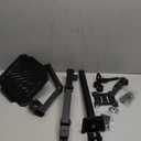 monTEK Monitor Mount and Laptop Stand for Desk, Adjustable Height Monitor Arm Fit up to 32 inch Screen and 17 inch Laptop, Hold up to 22lbs Weight, C-Clamp and Grommet