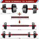Adjustable-Dumbbells-Sets,Free Weights-Dumbbells Set of 2 Convertible To Barbell A Pair of Lightweight for Home Gym,Women and Men Equipment