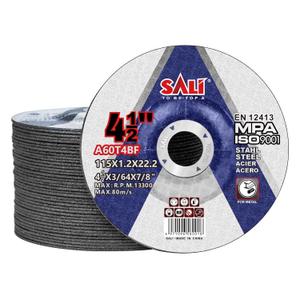 SALI 40 Pack Cut Off Wheels 4.5 Inch General Purpose Metal Depressed Center Cutting Wheel for 4.5" Grinders- Cutting Disc Aggressive Cutting 4.5" x 3/64" x 7/8" Operating Up to RPM 13300 and 80 M/S