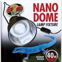Zoo Med Nano Dome Single Lamp Fixture, 40 Watt (4 Fl Oz (Pack of 1), Silver)