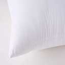 Throw Pillow Inserts, 18x18 Inch Decorative for Sofa, Bed and Chair, Cotton Cover, Set of 2, White, 2 Count