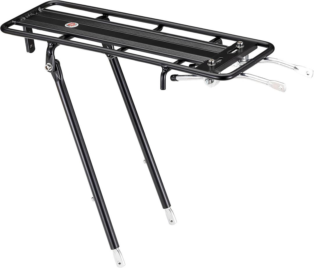 Schwinn Rear Bike Rack, 26 lb Capacity, Lightweight, Compact and Durable Construction, Fits Most Adult Bicycle Frames, Cargo Options for Backpack, Baskets & More, Bicycle Rack for Back of Bike