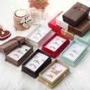 Ecally Small Cardboard Jewelry Gift Boxes 2 x 3.1 x 1.1 Inches Earring Boxes for Jewelry Gift Rings Earring Necklaces