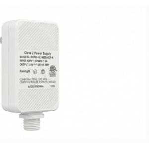 POOFZY Power Plug HCP045, Compatible RGB+IC Permanent Outdoor Lights, 24V 1.5A 38W, White