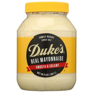 Dukes Real Mayonnaise, Smooth & Creamy, Sugar Free, 30 Fluid Ounces (Pack Of 12) (EXP 04/04/26)
