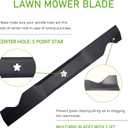 405380 Lawn Mower Mulching Blades Compatible with 46" Deck Craftsman,Husqvarna,Poulan Medium Lift Mulching Blade Replacement for 405380, 532405380, PP21011,561739,403107,561739B