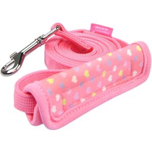 Pinkaholic New York Mabel Dog Leash Heart Pattern for Small Dog, Pink, Medium