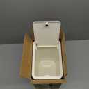 TIPGO Bathroom Trash Can with Lid, 10 Liter/ 2.6 Gallon Slim Garbage Can, Small Trash Bin Waste Basket with Pop-Up Lid for Kitchen, Bedroom, Living Room, Office (White)