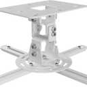 Universal Projector Ceiling Mount Low Profile Projector Mount w/Retractable Arms and Multiple Adjustment Function PR14W