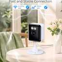 2K Cameras for Home Security, 2.4/5GHz Wi-Fi 6 Indoor Camera for Dog/Pet/Nanny/Baby with US Phone App, AI Text Recognition, Smart Search, Color Night Vision,2 Way Talk Mini Cam,Human Detection,2 Packs