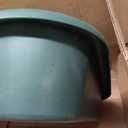 Extra Large Litter Box with High Sides 23.23" Lx16.54 Wx4.33 H, ABS Low Entry Senior Litter Pen Jumbo Pet Safe Litter Boxes Tray for Kittens to Senior Cat, Elderly and Fat Cat (Green)
