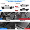 Cartist Floor Mats for 2019-2026 Chevy Silverado/GMC Sierra 1500, 2020-2026 2500 HD/3500 HD Crew Cab, All Weather Floor Liners for Silverado Accessories, Heavy Duty TPE Car Mats, Car Accessories