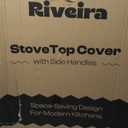 Noodle Board Stove Cover with Handles, Multiple Stove Top Cover Board for Electric/Gas Stove Top(Black), GSC-2212