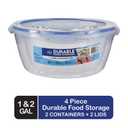 Kroger® BPA-Free Durable Plastic Food Storage Container With Lid Set ,Food Storage
