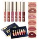 BestLand 6Pcs Matte Liquid Lipstick Set - Non-Stick, Waterproof, Long-Lasting Shades - Durable Lipgloss Beauty Cosmetics Makeup Set - Perfect Gifts for Women and Girls (0.09 Fl Oz (Pack of 6), Birthday Edition)