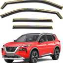 in-Channel Window Rain Guards Fit for Nissan Rogue 2021 2022 2023 2024 2025 2026, Extra Durable Window Visors Window Deflectors Vent Visors Vent Shades Car Accessories-4 pcs